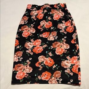 Ultra Teeze Floral Black and Pink Women's Skirt